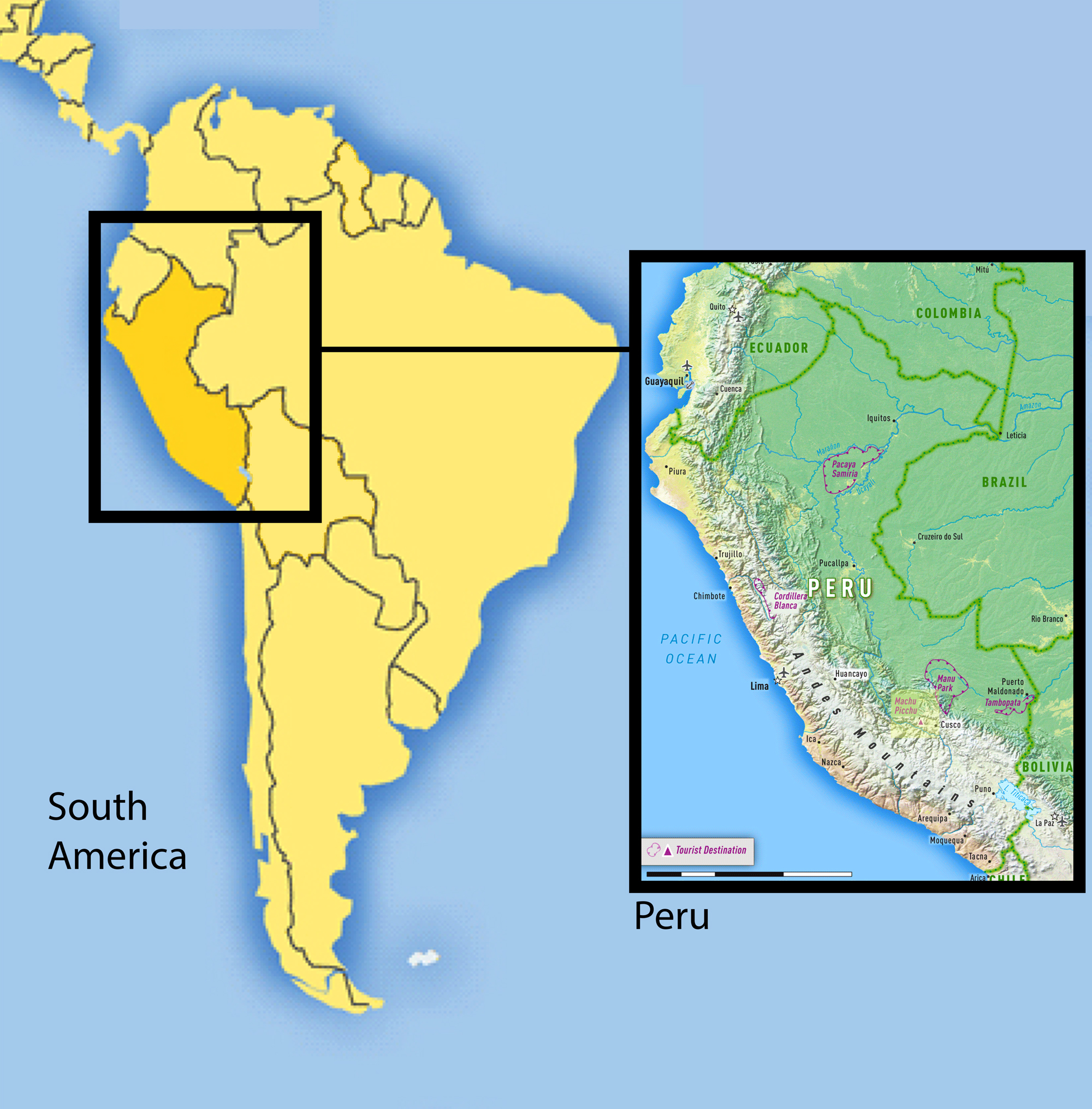 South America CDC Map Machu Picchu - Peru South America Cdc Map Machup 