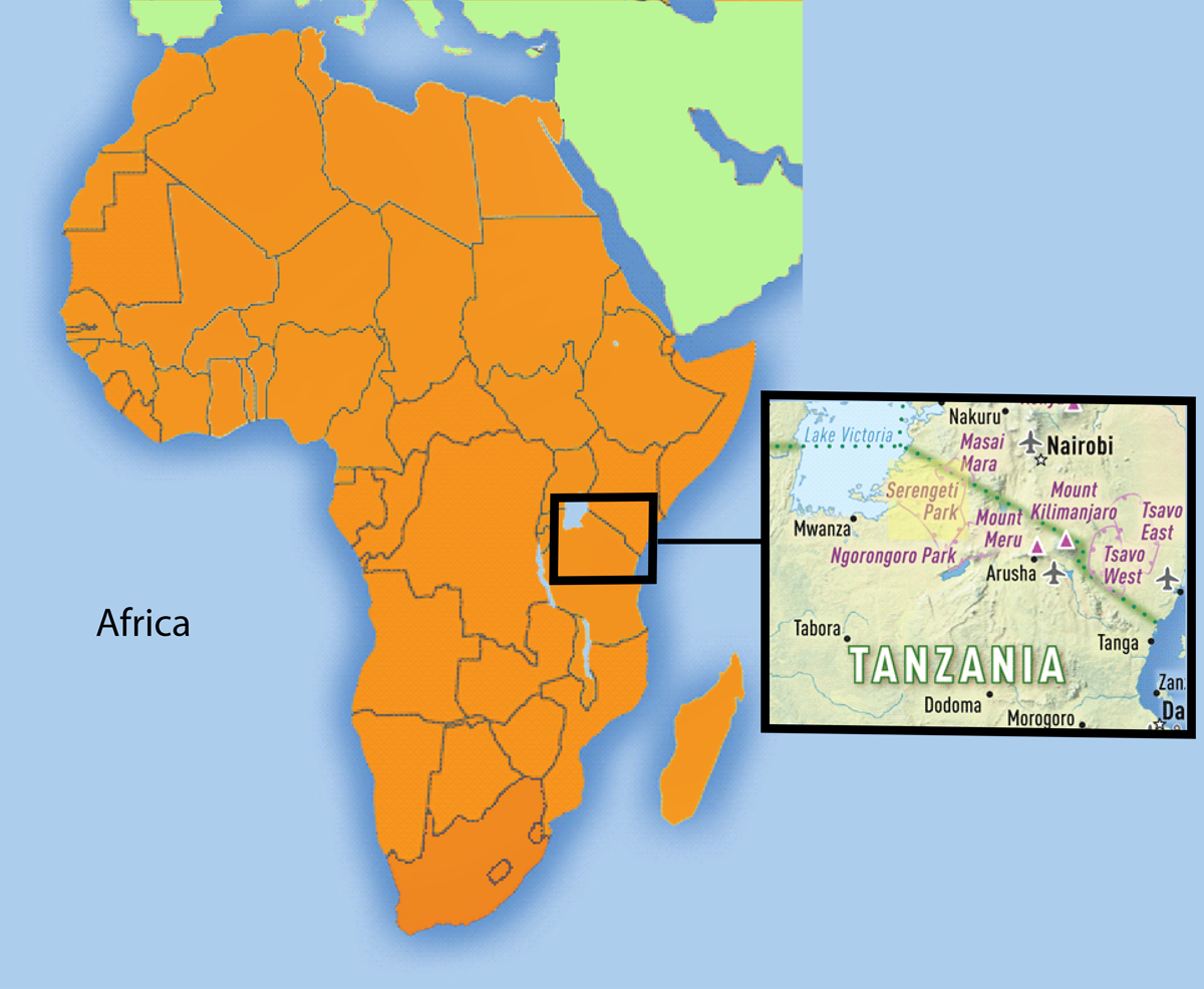 Mapa Del Serengeti En Frica Cdc Map 